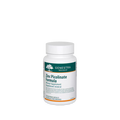 A white plastic bottle of Genestra Brands Zinc Picolinate Formula dietary supplement, featuring a white label with a dark green top banner and orange accents, set against a plain white background.
